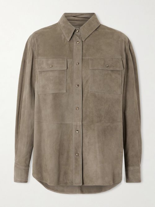 Suede Overshirt - Green