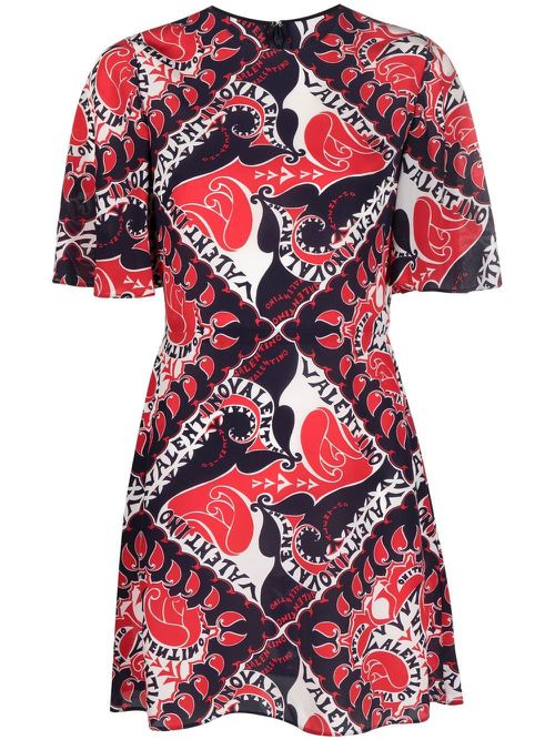 Archive Manifesto A-line dress - Red