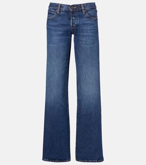 The Gray low-rise wide-leg jeans