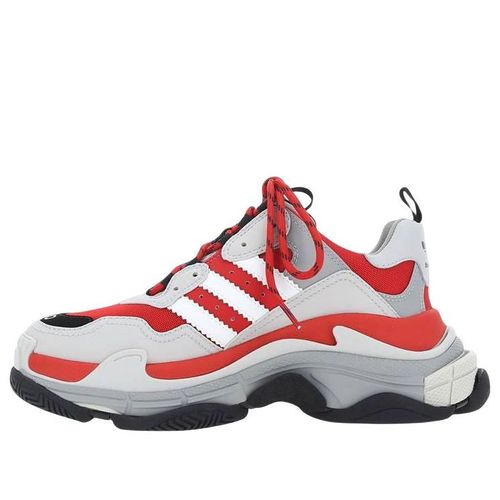 X adidas Triple S Sneakers 'White Grey Red'