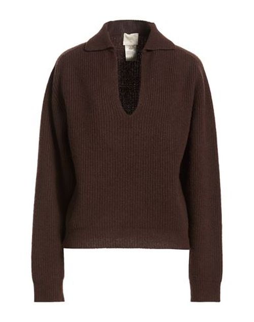 Chocolat Woman Sweater Chocolate brown Size M Merino Wool