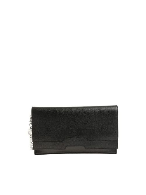 Hammered leather clutch