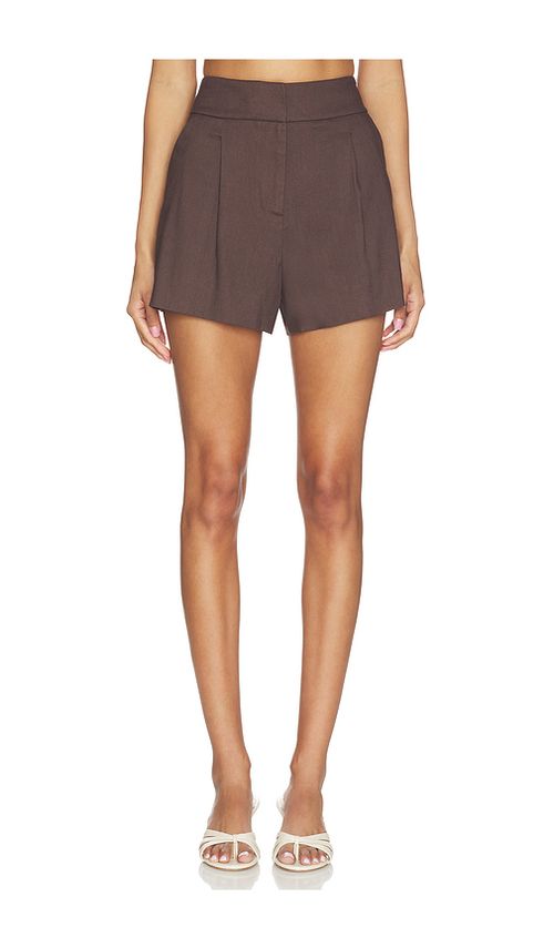 Veronica Beard Haina Short in Brown. - 10 also