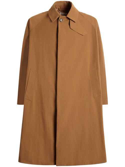 High-neck trench coat - Brown