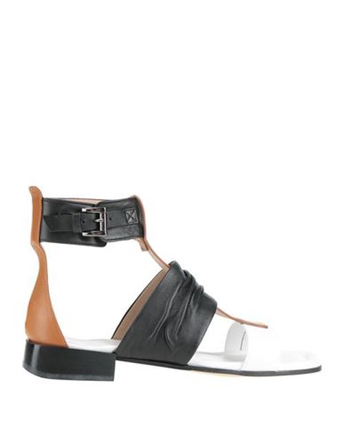 Woman Sandals Black Size 9 Leather