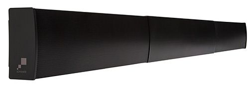 Adjustable-Width Black Sound Bar Speaker