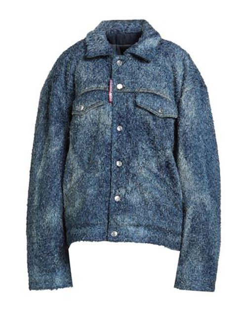 Woman Coat Blue Size 4 Viscose, Polyester, Cotton