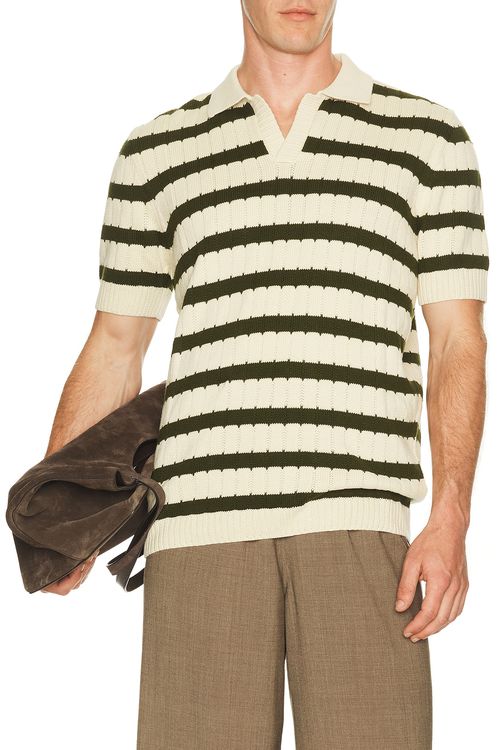 Percival POLOHEMD STINE in Ecru - Cream. L also in M, S, XL/1X