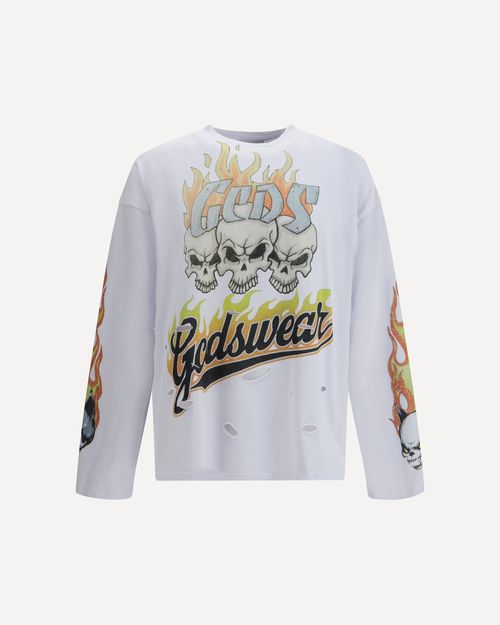 Riders print long-sleeve T-shirt Male M