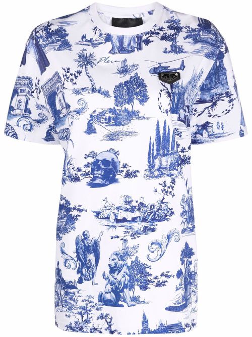 Graphic-print cotton T-shirt - White
