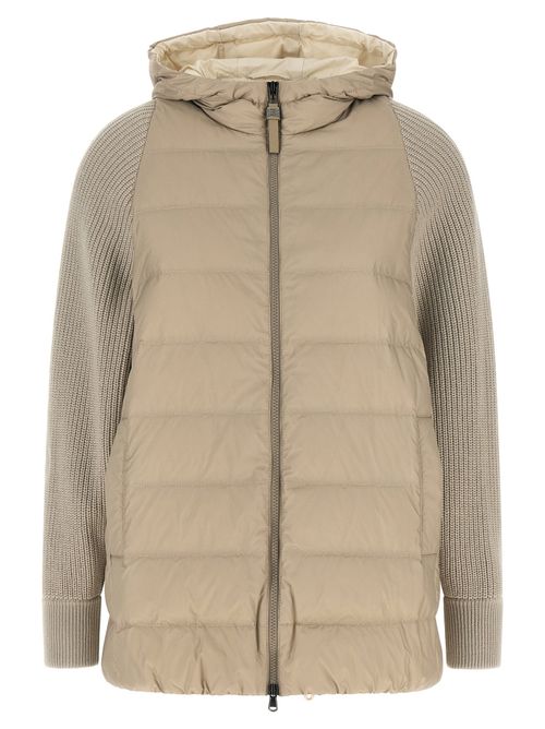Shiny Zipper Pull Down Jacket