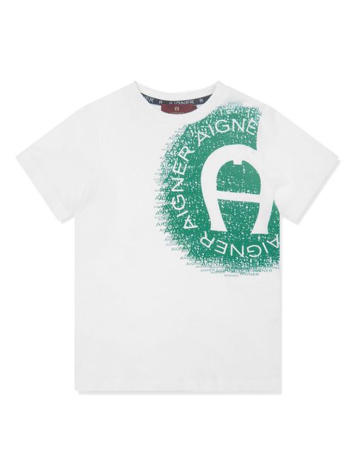 Logo-print cotton T-shirt - White
