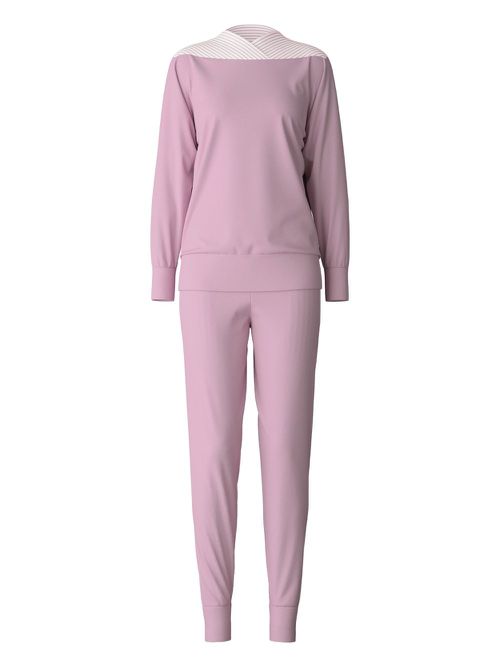 CALIDA striped-detail pajamas - Pink