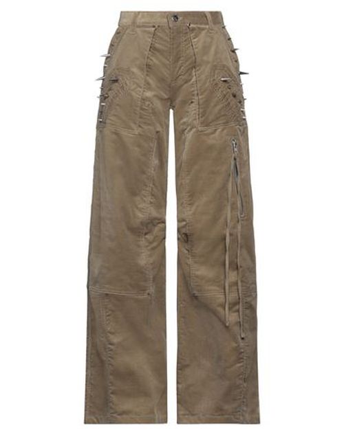 Act N°1 Woman Pants Military green Size M Cotton