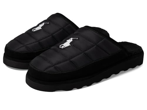 Polo Ralph Lauren Men Reade Recycle Scuff Ii Slipper Black/Paperwhite