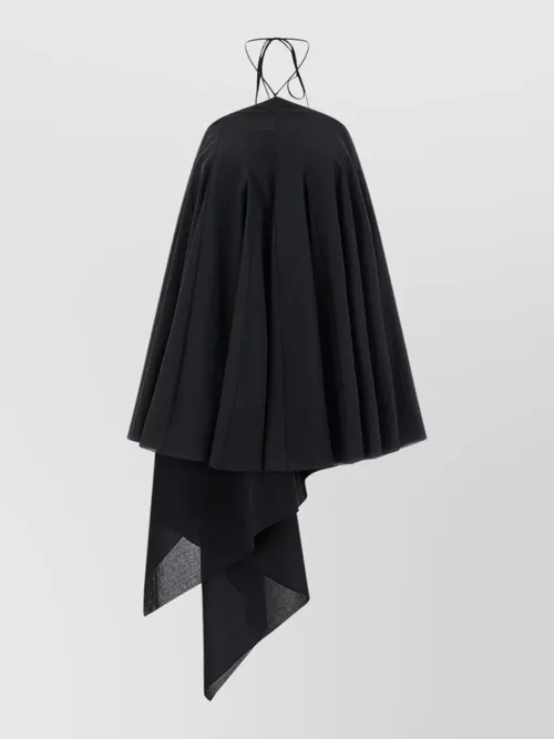 Jacquemus - short halter dress asymmetric backless pleated strap