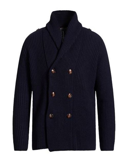 Man Coat Navy Size 40 Virgin Wool, Cashmere, Silk