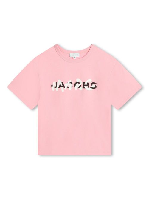Logo-print cotton T-shirt - Pink