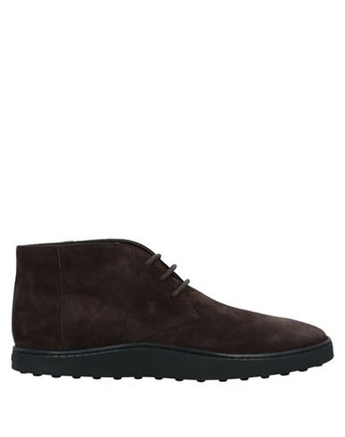Man Ankle boots Dark brown