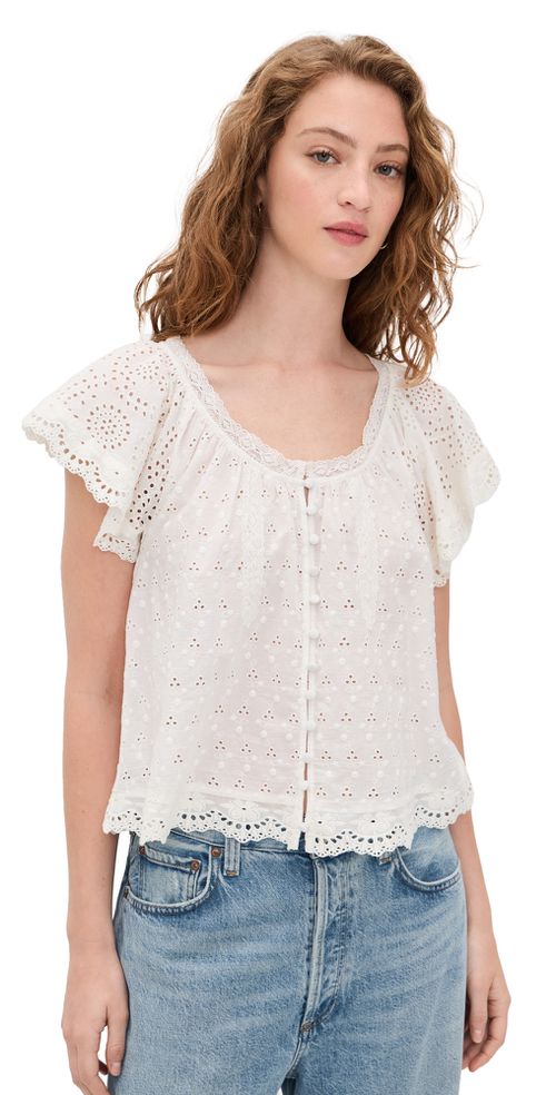 Odette Ember Top Off White