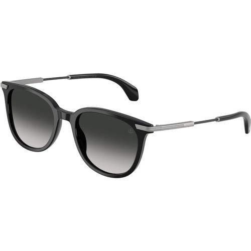 Moncler Unisex Moncler ME6013 KORRA 30013C Gafas de sol Acetato Negro Gris Redonda Normal Matizado