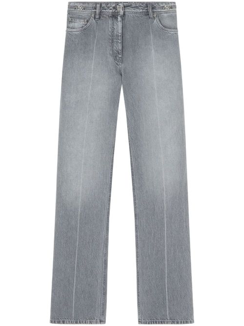 Low-rise straight-leg jeans - Grey