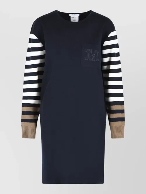 Max Mara - cotro velo dress virgin wool pocket