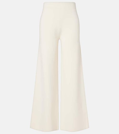 Jersey wide-leg pants