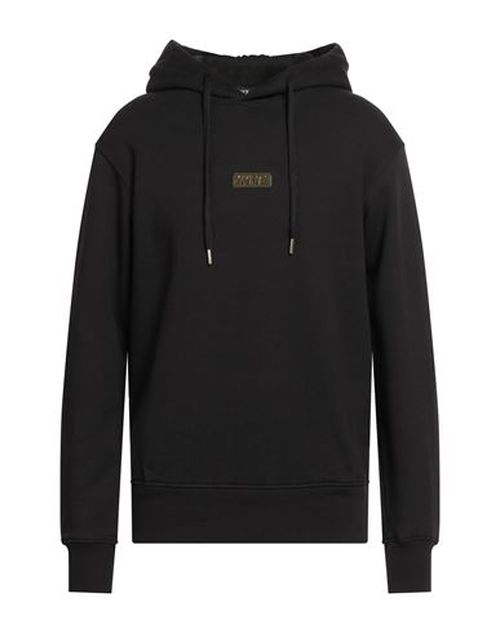 Man Sweatshirt Black Size M Cotton, Elastane