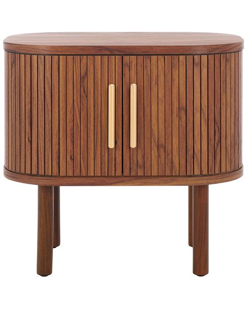Tealla Tambour-Door Nightstand