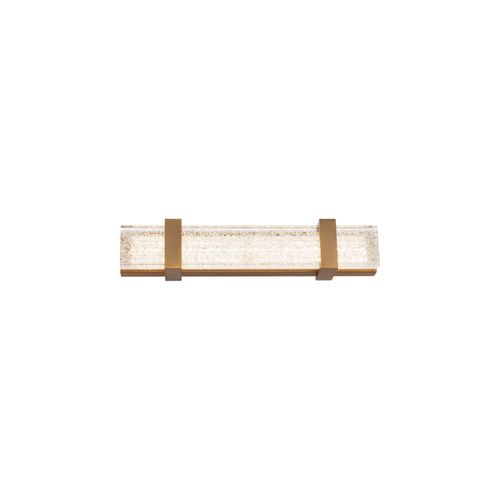 Verandah 1-Light LED Bathroom Vanity Light in Aged Bra