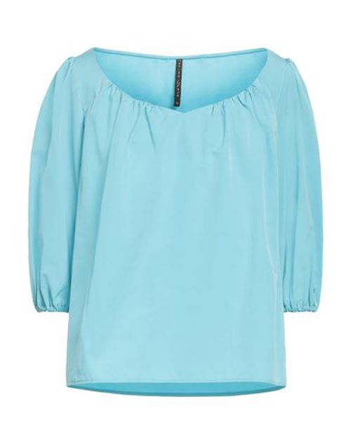 Manila Grace Woman Top Sky blue Size 4 Polyester, Cotton