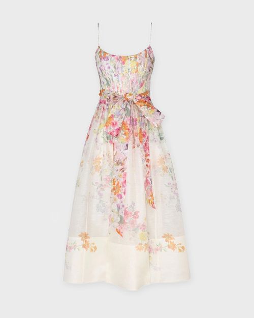 Zimmermann Dress Natura Corset Midi Pink 2