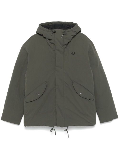 Zip-up puffer jacket - Green