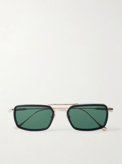 Flight.006 Aviator-Style Gold-Tone and Acetate Sunglasses