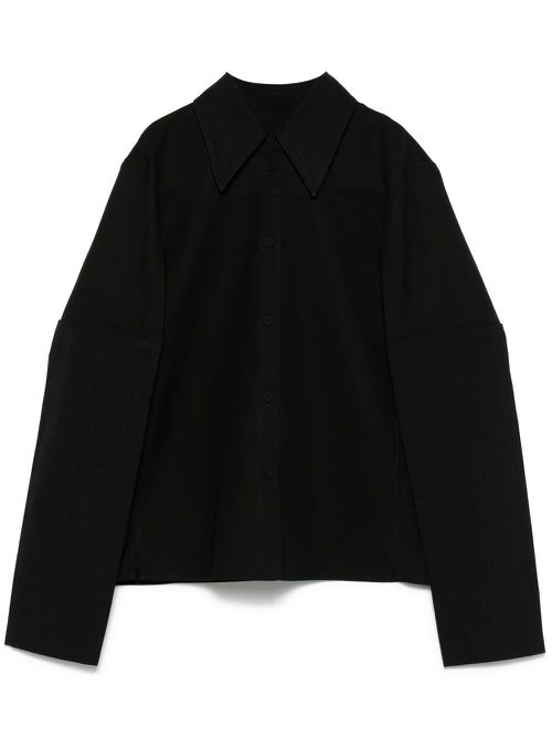 Classic-collar shirt - Black