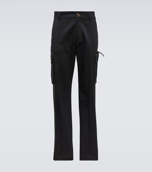 Cotton gabardine cargo pants