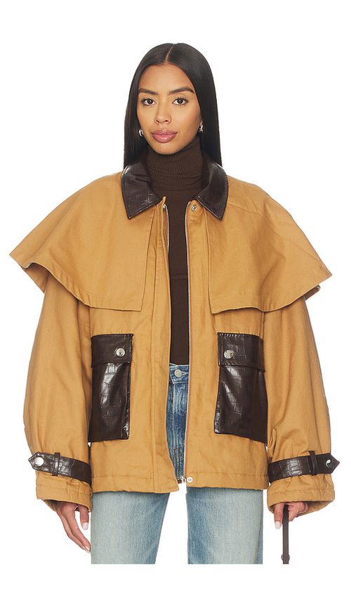 WeWoreWhat Cocoon Barn Jacket en Brown. M. Also en L, S