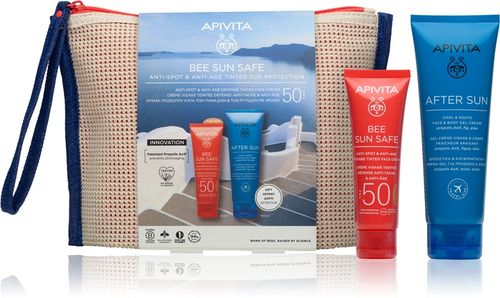Apivita Bee Sun Safe Anti-spot & Anti-age Tinted Sun Protection set solare