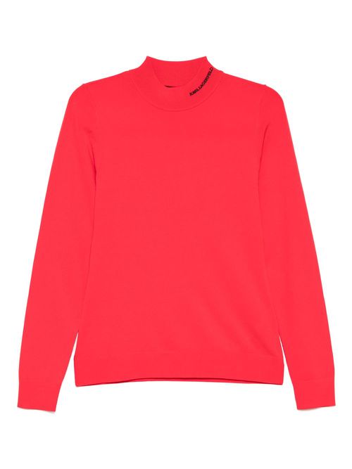 Karl Lagerfeld classic turtle-neck T-shirt - Red