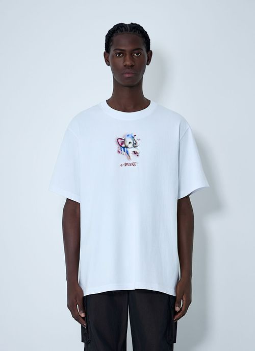 Graphic Motif Cotton T-shirt - Man T