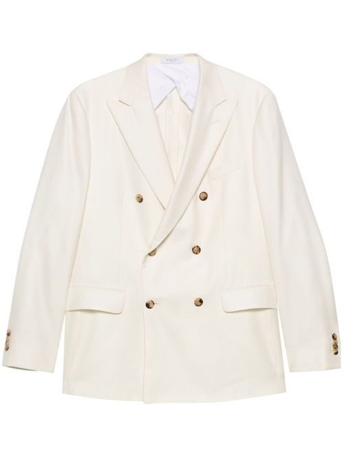 Double-breasted blazer - White