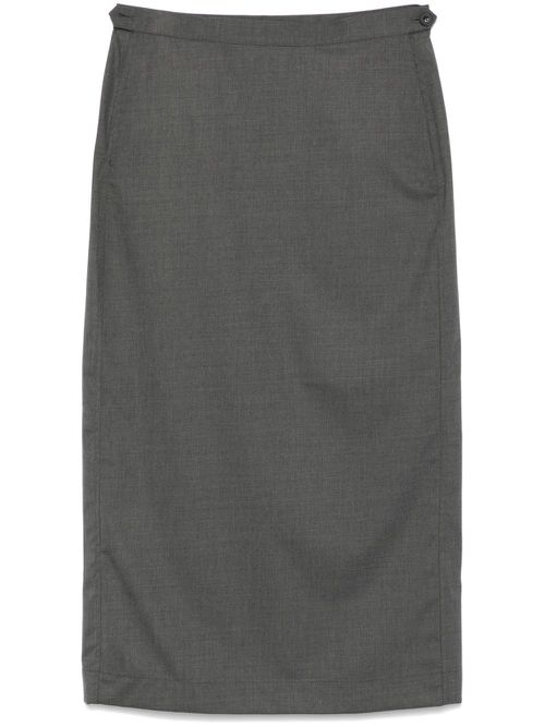 Suiting midi skirt - Grey