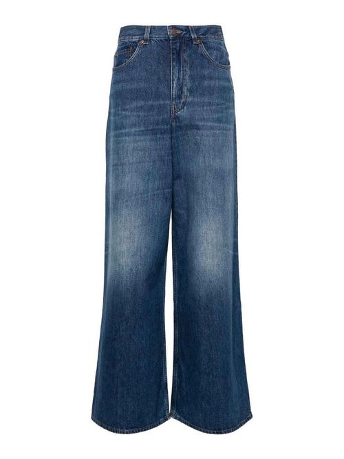 Organic Cotton Wide Leg Denim Jeans