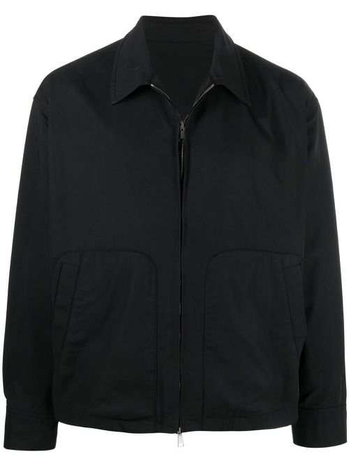 Graphic-print bomber jacket - Black