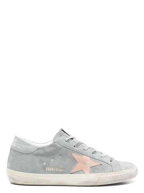 Golden Goose Women's Super Star Low-Top Sneakers in Light Blue | Size 36 | GWF00666F006782 Color 60569
