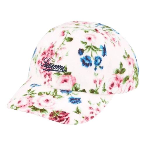 SS26 Floral Flannel 6-Panel Cap 'White'