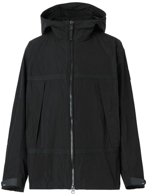 Lightweight hooded jacket - Black
