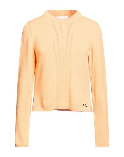 Woman Sweater Orange Size L Polyester, Cotton