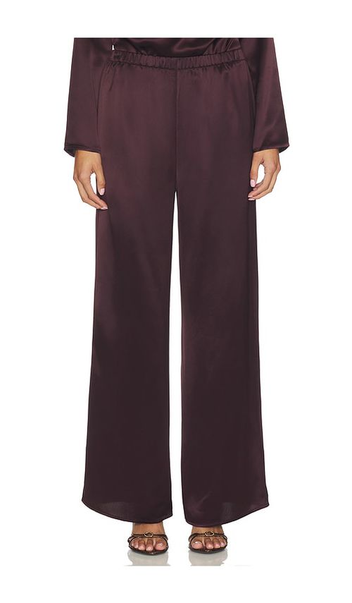 Line & Dot Petrea Pant in Burgundy. L. Also in M